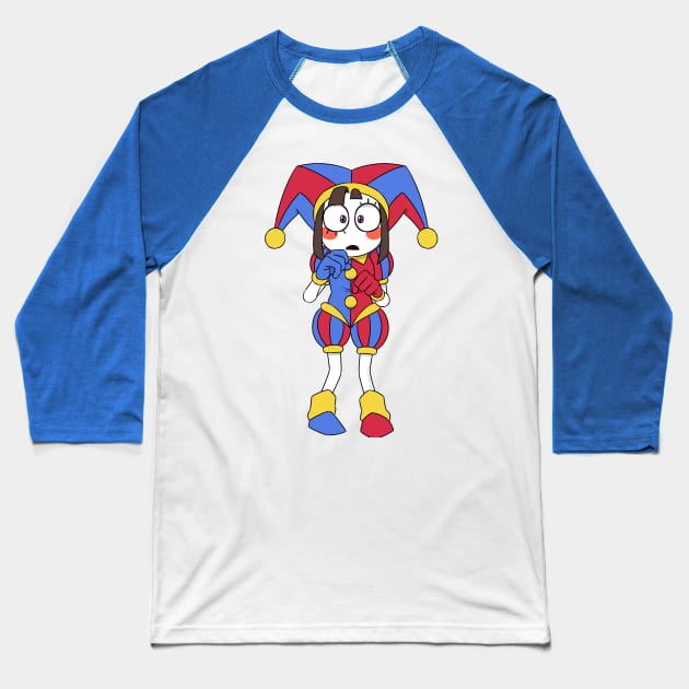 Pomni (The Amazing Digital Circus) Baseball T-Shirt by mrchasecomix